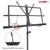 5 Core Adjustable Metal Music Stand 4 Section Foldable Portable