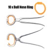 10Pcs Nylon Bull Nose Ring Accessory for Cattle Cow Farm