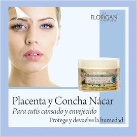 Crema Rejuvenecedora, Colágeno Placenta Y Concha Nácar 350g Florigan® Previene el envejecimiento.