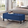 DRM‘SCUUM 50" W Storage Ottoman Bench with Safety Hinge, Load