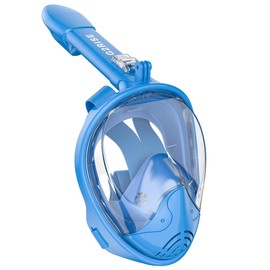 G2RISE® Snorkel Mask, Diving Mask, Foldable CO2 Safe Snorkel Full Mask with Camera Position for Children and Adults