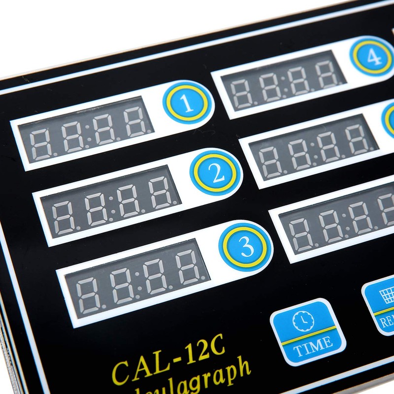 BIZOEPRO Kitchen Timers for Cooking, 12 Channel, Commercial Grade, Stainless