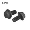 sourcing map M10x20mm Hex Serrated Flange Bolts 10.9 Grade Carbon