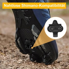 4 Sets Cleats SPD, 2 Sizes Compatible SPD Cleat, X/L Bicycle Shoe Plate Set with Counter Plate, Universal High Performance Pedal Cleats for Mountain Bikes