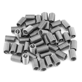 50pcs Stainless Steel Thread Repair Insert M6 x 1.0 x 3D Length, Screw Thread Repair Insert Wire Thread Insert
