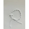 Knotted Nylon Rosary Bracelet White