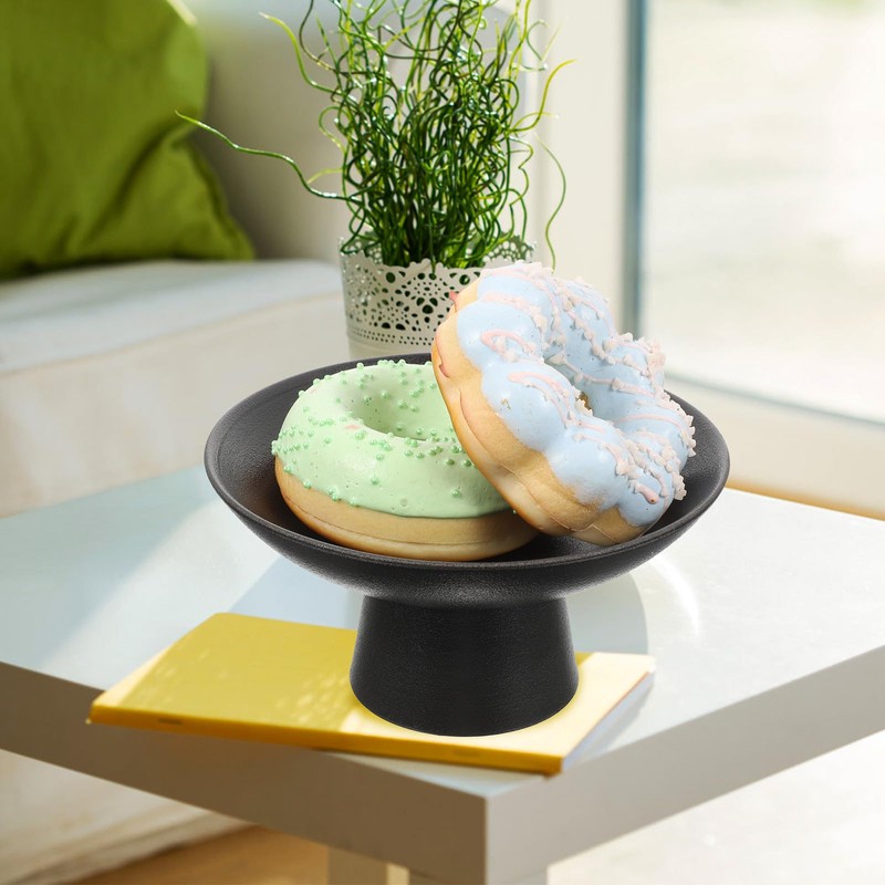 Cabilock Ceramic Fruit Bowl Footed Food Bowl Kitchen Counter Decorative