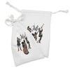 Lunarable Jazz Fabric Pouch Set of 2, Jazz Band Musicians