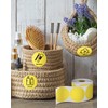 MUNBYN 2 Inch Circle Yellow Thermal Sticker Labels, Self-Adhesive Round