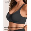 Vertvie Seamless Bra without Underwire Sports Bustier Cross Lace V