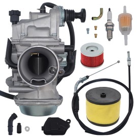 YJGZSVK Carburetor For Honda FourTrax 300 350 TRX350 Foreman 400 TRX400FW 450 Rancher 350 TRX350FM TRX350TM TRX350TE 2000-2006 Throttle Cable Air Oil Filter