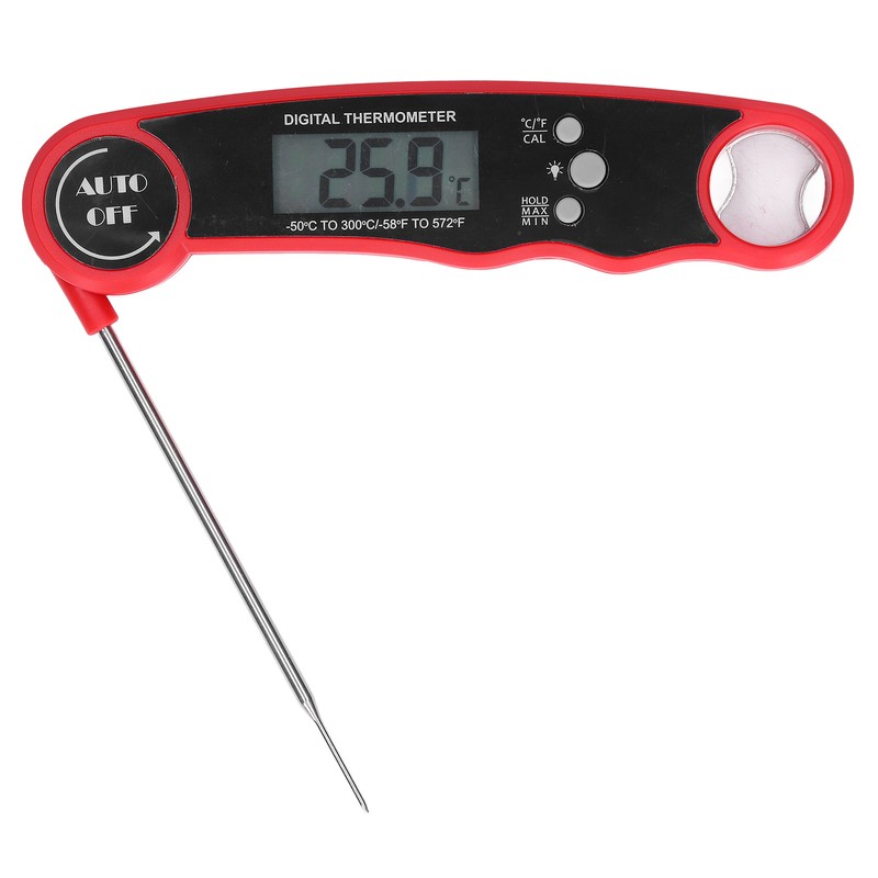Food Thermometer Waterproof 304 Stainless Steel Folding Probe Fast Meat