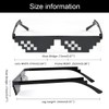 AOEVUIR Pack of 3 Pixel Sunglasses, Cool Funny Mosaic Glasses,