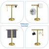 RUMOSE 13 Inch Brushed Gold Towel Stand Hand Towel Holder