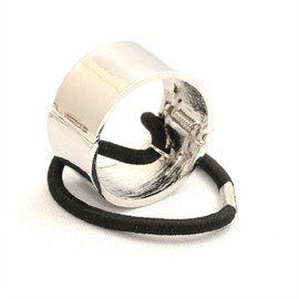 Hair Wrap Cuff Silver Colour Hinge Pferdeschwanz Band Ring by Boolavard® TM