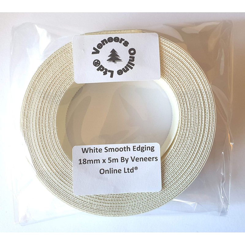 Iron on White Smooth 18mm Preglued Melamine Edging Tape 5