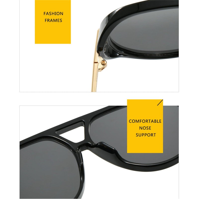 Willochra - Gafas de sol vintage de gran tamaño para