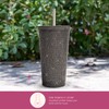 Paris Hilton Diamond Bling Water Tumbler with Lid and Straw,