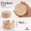 SPESHSTONES Coaster Set of 6 Handmade 3.5 Inch Drink Coasters