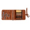 Chisel Roll,Tool roll up bag,Waxed Canvas Roll Up Tool Bag,Heavt