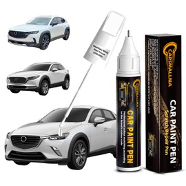 carsmallma 25D/26G Snowflake White Pearl Tricoat Car Touch Up Paint for Mazda, Color Accurate Car Paint Scratch Repair Pen Kit Quick & Easy Fix Vehicle Chips and Automotive Nicks Scuff