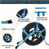 FSBCGT Set of 2 Tow Dolly Straps with Flat Hook,