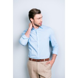 Carlo Fellini Genuine Leather Ratchet Belt for Men Dress Belt, Cognac (28-52")