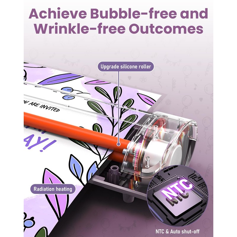 Office Presentation Laminator Machine 11x17 with Laminating Sheet A3/A4/A5, 3/5