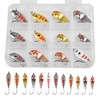 Trout Fishing Spoon Lure Set Single Hook Trout Lures Hard