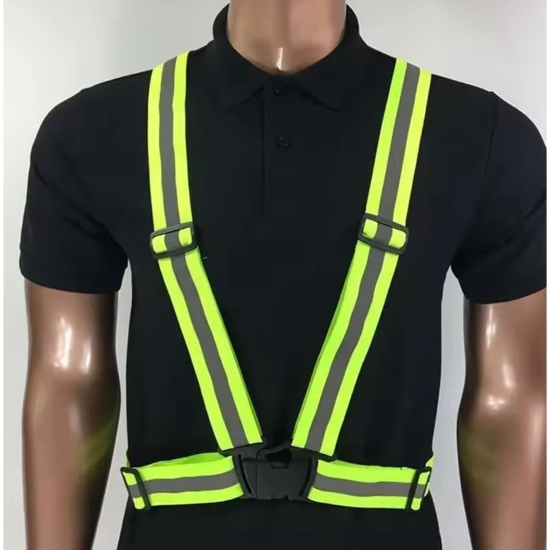 MJK Essentials Unisex Ultra-Reflective Safety Vest – Adjustable, High-Visibility Gear