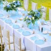 Xiangqu 175 Pcs Light Blue Paper Plates and Napkins, Easter