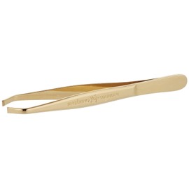 Pfeilring Tweezers Gold-Plated Offset in Blister Pack