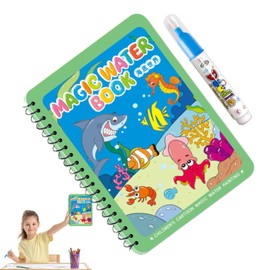 Water Book,Water Painting Book for Toddler 1-3 - Games Drawing Set Kids Educational Learning Tool for Birthday Toddler Painting Activities