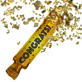 BEST PARTY EVER! Congrats Squeeze Popper 2 Pack (10 Confetti Poppers)