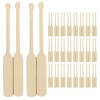 FAVOMOTO 24 Pairs Mini Wooden Paddle, Miniature Beach Boat Paddle
