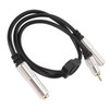 6.35mm Female to 6.35mm Female RCA Cable Gold Plated Sound