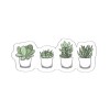 PopArt Succulent Plants Sticker Decal