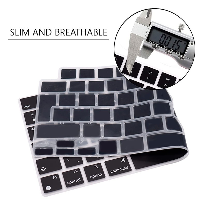 WYGCH Arabic Keyboard Cover Skin for MacBook 2024-2022 Air 13.6"
