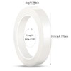 Dekaim 2 Rolls Heat Resistant Tape, 20mm*66m/216ft Transparent Heat Resistant