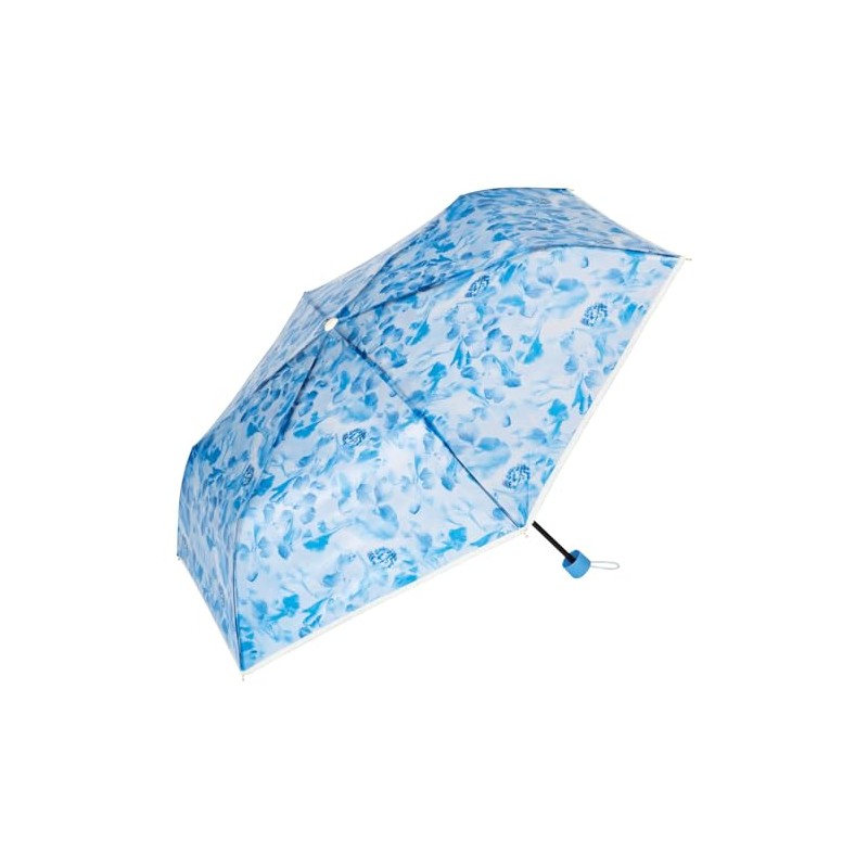 Plantica x Wpc. Flower Umbrella, Plastic Mini Blue Vinyl Umbrella,