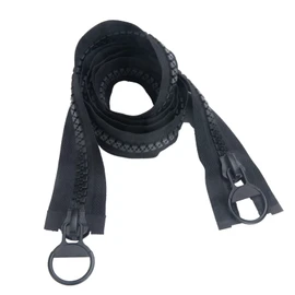 95cm Black Zipper #15 Heavy Duty Zipper Huge Two Way Separating Plastic Zippers for Down Jacket Coats Overcoats Tents Boat Cover Canvas TXZWJZ