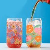 10pcs/Set Flowers UV DTF Transfer Cup Wrap for 16oz Glass