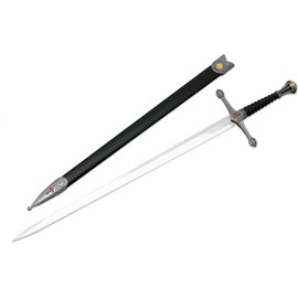 Medieval Warrior Middle Age Crusader Viking Sword with Scabbard (Crusader)
