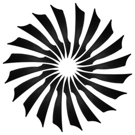 PATIKIL 4 Inch Arrow Vanes, 20 Pack Turkey Feather Fletching Archery Fletch Right Wing for Hunting Target Shooting, Black