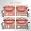 HANJILIAN 2PC Pipe-off lip liner stain,light brown/dark brown/burgundy long-lasting,line tattoo