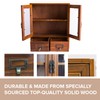 Primo Supply Wood Storage Cabinet with Clear Display Door -