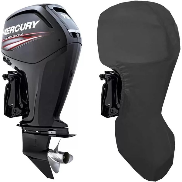 TeBaisea Outboard Engine Full Cover, Heavy Duty Waterproof for Mercury