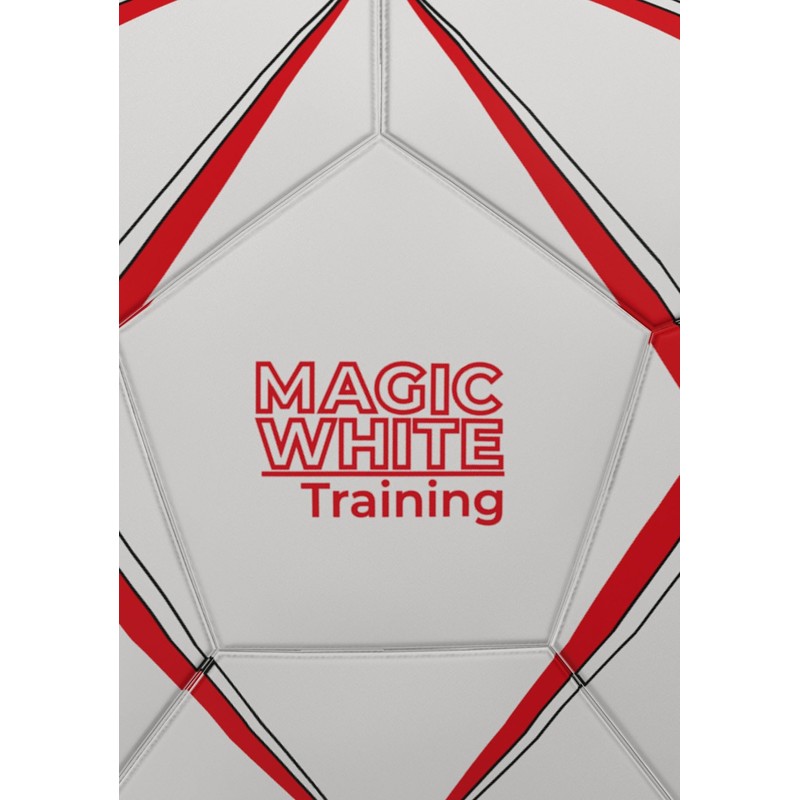 Erima Magic White Training Handball (7202509), White/Red, 1