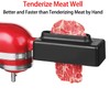 Lawenme Meat Tenderizer for KitchenAid Stand Mixer-Updated Stainless Steel Gears