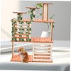 Abaodam Hamster Wooden Hideout for Pets Cozy Squirrel House Comfortable